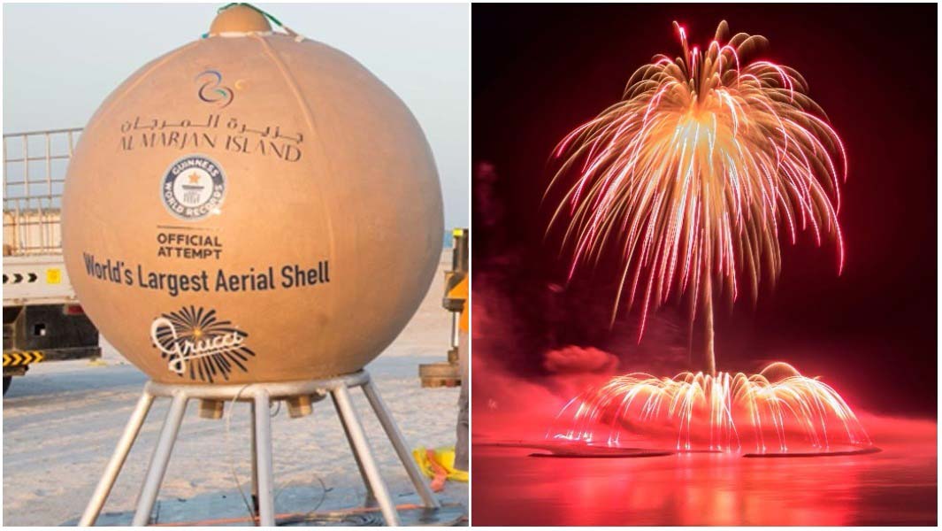 Largest Aerial Firework Shell 
