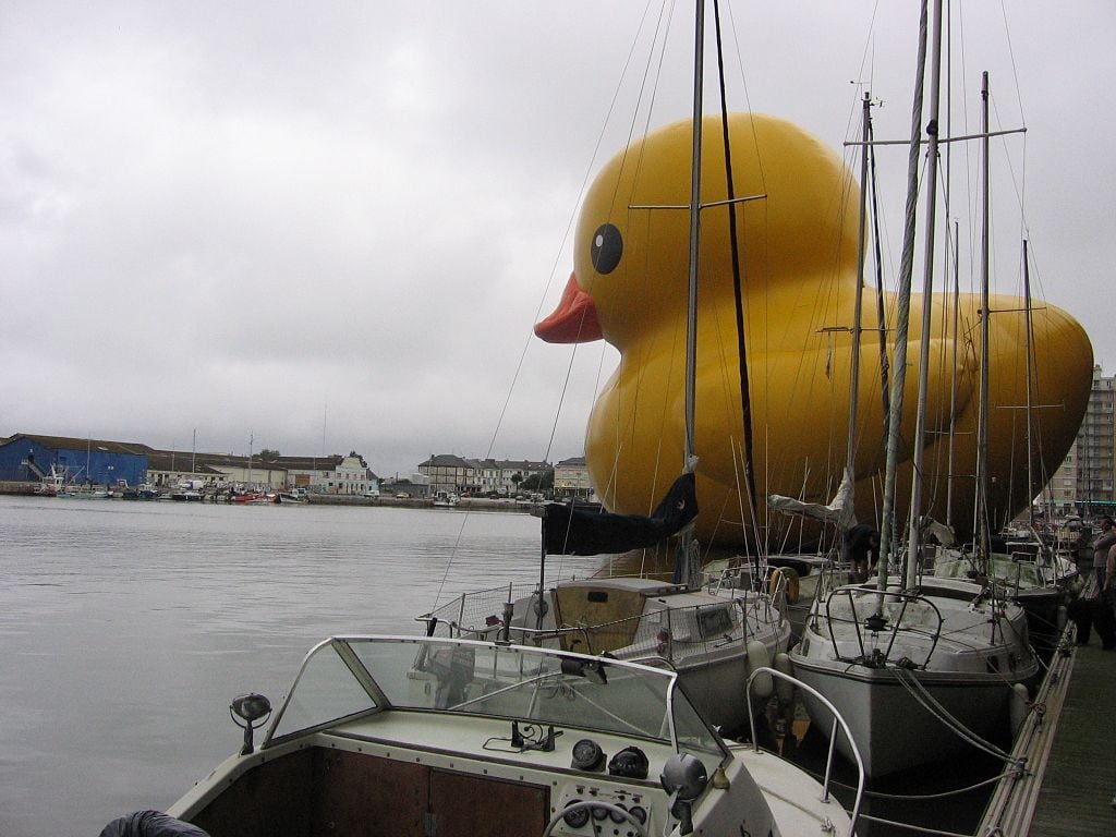 Rubber Duck Statue at in France