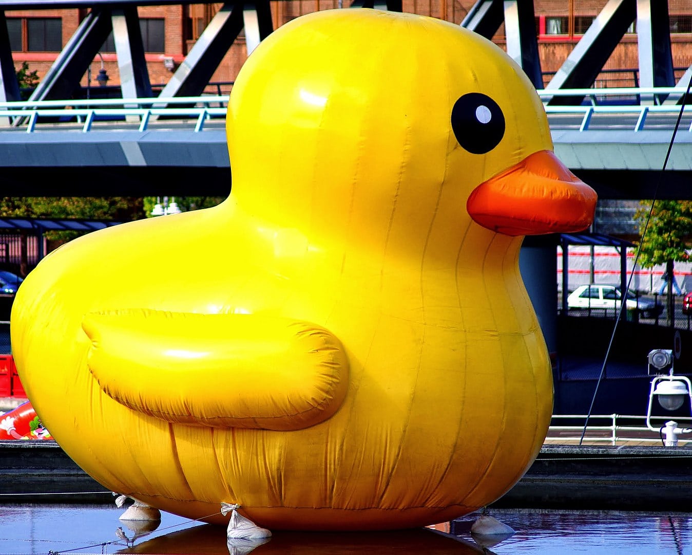 Rubber Duck Statue in Ho Chi Minh City