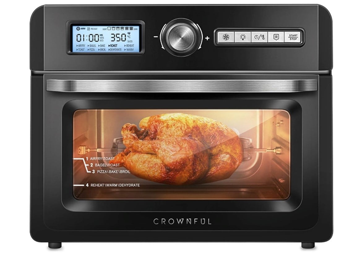 CROWNFUL 19 Quart Air Fryer Toaster Oven