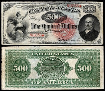$500 John Quincy Adams Bill