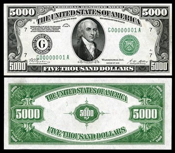 $5,000 James Madison Bill